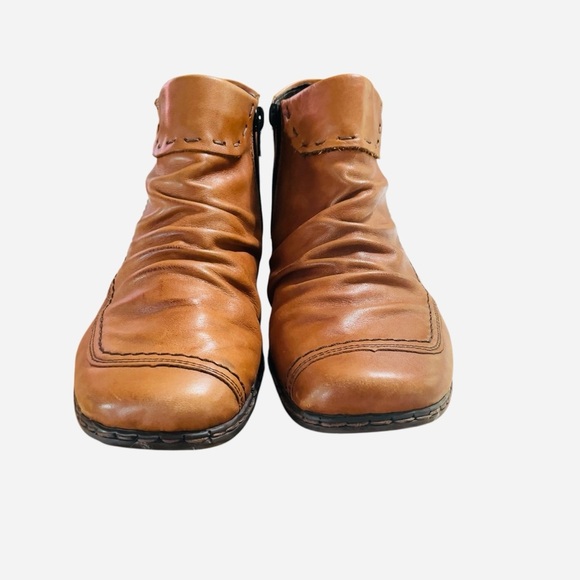 Rieker Antistress Ankle Boot Light Brown Leather Women's Sz EUR 40 US 8.5-9 - Picture 2 of 10
